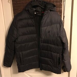 Spyder mens Puffer Jacket,full Zip